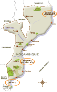 Mozambique beach vacation